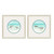 Set Of Two Shoreline Duo Distressed White Framed Wall Art
