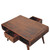 34" Brown Solid Wood Solid Coffee Table With Drawer