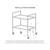 Tier Stainless Steel Kitchen Dinning Food Cart Trolley Utility Size Square 