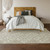 10' X 14' Beige And Ivory Geometric Washable Area Rug With UV Protection