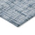 5' X 8' Blue And Ivory Striped Washable Indoor Outdoor Area Rug