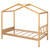 Natural Wood Twin House Bed