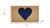 36" X 72" Dark Blue And Brown Valentine's Day Heart Welcome Outdoor Coir Door Mat