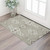 3' X 5' Taupe Beige And Ivory Floral Washable Area Rug With UV Protection