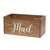6" Brown Wood Desk Organizer