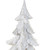 Set of Three White Polyresin Tabletop Sculpture