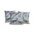Set of Three Black Deer Indoor Outdoor Throw Pillow