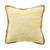 20" Yellow And Mango Beach Striped Cotton Blend Throw Pillow