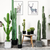 Artificial Indoor Cactus Tree Fake Plant Simulation Decorative  Heads
