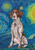 German Shorthair Pointer - Tomoyo Pitcher Van Gogh Garden Flag