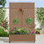 47" Brown Metal Indoor Outdoor Rectangular Planter Box