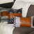 Boho Handcrafted Vegan Faux Leather Square Abstract Geometric Throw Pillow Cover