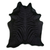 ACID WASHED HAIR ON COWHIDE ZEBRA DISTRESSED BLACK ON BLACK