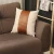 Boho-Chic Vegan Faux Leather Throw Pillow