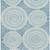 10' X 14' Teal And Ivory Geometric Washable Area Rug With UV Protection