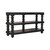 51" Brown Solid Wood Solid Console Table With Shelf And With Two Drawers