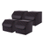 Leather Car Boot Collapsible Foldable Trunk Cargo Organizer Portable Storage Box Stitch 