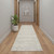 12' Beige And Gray Abstract Runner Rug