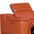 Three Piece Camel Genuine Leather Six Person Seating Set