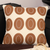 Modern Cream Brown Oval Pattern Textu Pillowcase