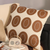 Modern Cream Brown Oval Pattern Textu Pillowcase
