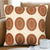Modern Cream Brown Oval Pattern Textu Pillowcase