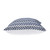 Set of Four Indigo And White Chevron Cotton Throw Pillows with Texture
