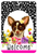 Chihuahua Gizmo - HHS Paw Prints Welcome Indoor/Outdoor Aluminum Sign