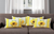 Set Of 4 Sunflower Design Lumbar Pillow Covers
