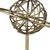 12" Gold Metal Sphere Tabletop Sculpture