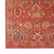 5' X 7' Brick Red And Tan Floral Distressed Non Skid Area Rug
