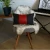 Boho-Chic Vegan Faux Leather Throw Pillow