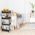 4 Tier Rolling Utility Cart Movable Storage Organizer