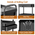 4 Tier Rolling Utility Cart Movable Storage Organizer