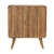 32" Oak Solid Wood Textured Door Accent Cabinet With Two Doors