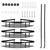 3 Tier Wall-mounted Corner Shower Caddy Shelf Rack