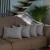 Farmhouse Square and Lumbar Solid Color Throw Pillows Set