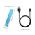 LEPOTEC 6PCS Adhesive Magnetic Mounting Plates with Charging Cable