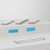 LEPOTEC 6PCS Adhesive Magnetic Mounting Plates with Charging Cable
