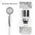 iMounTEK LED Shower Head Handheld Color-Changing AutoMat