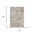 9' X 12' Beige And Taupe Geometric Washable Area Rug With UV Protection