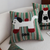 Cute Dog Print  Striped Polyester Decorative Pillowcase