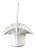 4.75" White Bamboo Basket