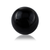 Set of Two 3" Black Aluminum Decorative Orb Tabletop Sculptures