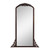 Black Wood Arch Freestanding Ornate Framed Accent Mirror