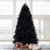 8' Black Pre Lit Full Spruce Christmas Tree