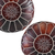 STUFFED leather Moroccan Ottoman pouf