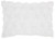 Petite White Embossed Rose Lumbar Pillow