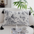 Chic Botanical Bliss Rectangular Pillowcase with Tassel Accents