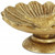 3" Gold Metal Bird and Flower Hand Painted Sculpture